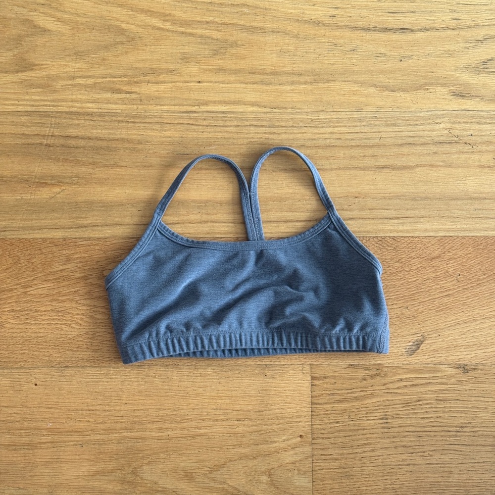 Beyond Yoga Spacedye Slim Racerback Bra in Pewter Heather